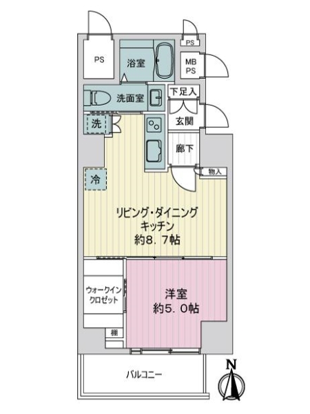 ライオンズマンション大森の間取図