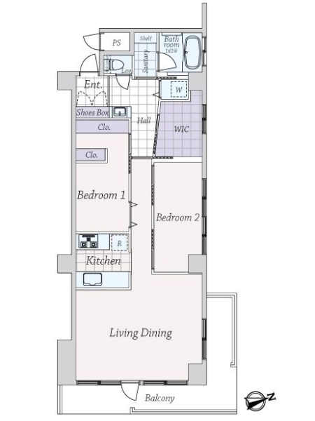目黒ハイツの間取図
