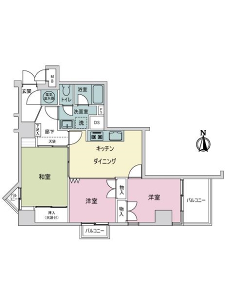 ライオンズマンション大森第３の間取図