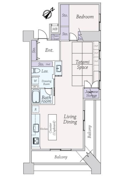 ラビ・弦巻の間取図