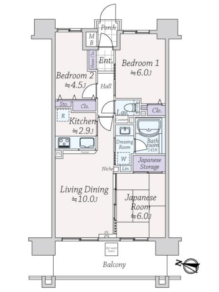 アイランドブリーズの間取図