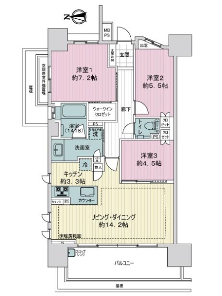 ザ・グランアルト栄の間取図