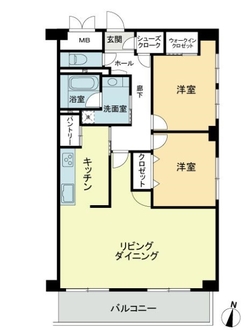 ライオンズマンション八事ガーデン弐番館の間取図