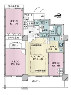 大阪福島タワーの間取図