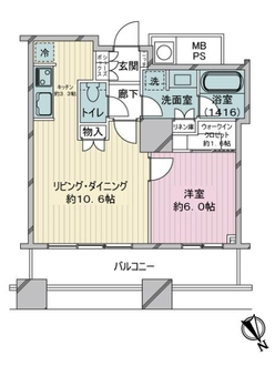 ザ・パークハウス西新宿タワー６０の間取図