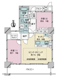 大阪福島タワーの間取図