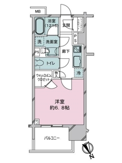 オープンレジデンシア名古屋駅ＴＨＥ　ＣＯＵＲＴの間取図