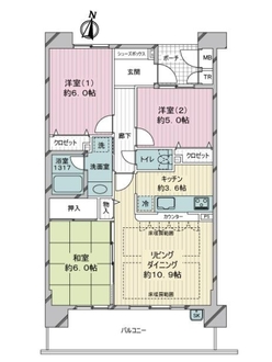 ディアステージ西宮ブライタスの間取図