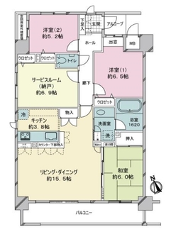 ポレスター鵜の森の間取図