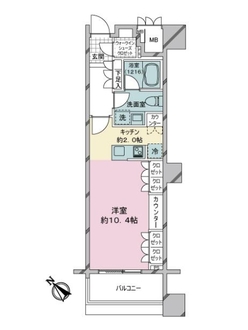 ラ・プラース　ウエストの間取図