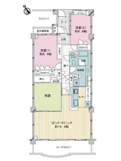 ヒルグレイス津田沼の間取図