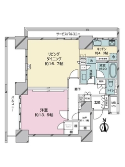 ブリリアタワー名古屋グランスイートの間取図