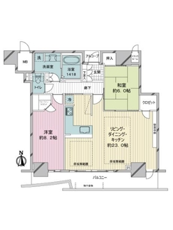 大阪ひびきの街　ザ・サンクタスタワーの間取図
