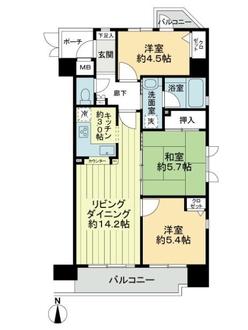 ノバ・パラッツオ西宮の間取図