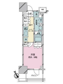 パークホームズ横濱関内の間取図