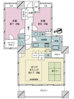 アーバンビューグランドタワーの間取図