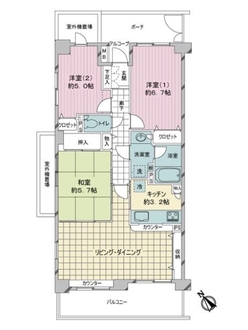 グレーシアセンター北の間取図