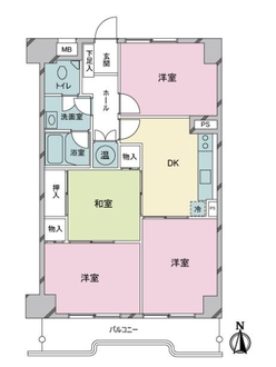 三旺マンション名南の間取図