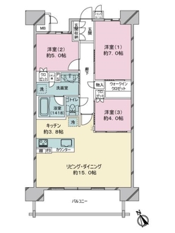 Ｔステージ赤池ザ・レジデンスの間取図
