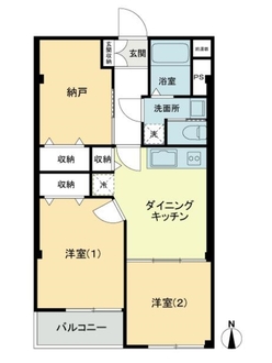 狛江コーポラスの間取図