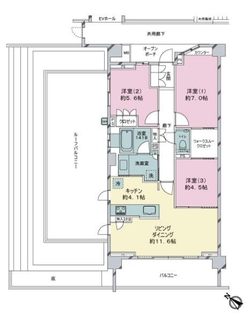 プラウド杉並和田プライベートコートの間取図