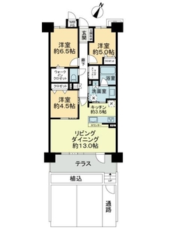 ライオンズ春日井追進町スクエアシティの間取図