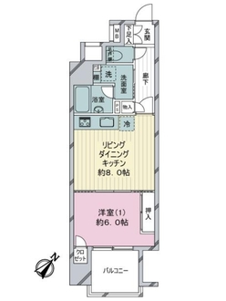 ダイアパレス・ベラーク新横浜の間取図