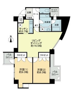 グランフォルム京都御所南の間取図