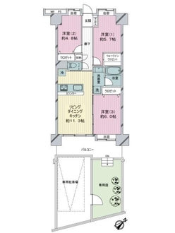 ライオンズシティ松戸の間取図