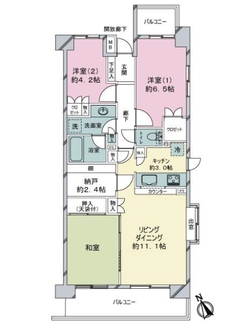 鷺沼すみれが丘パーク・ホームズの間取図