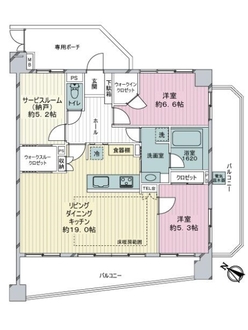 ミオカステーロ横濱中山の間取図
