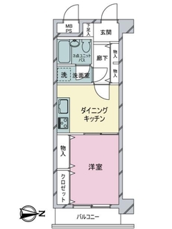 ライオンズマンション元住吉第２の間取図