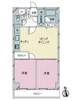 藤和菊名コープの間取図