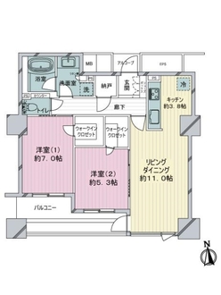 シエリアタワーなんばの間取図