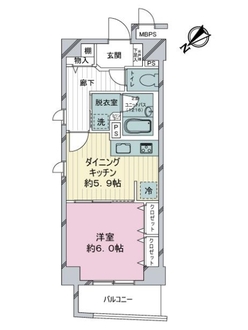 ライオンズマンション根岸東の間取図