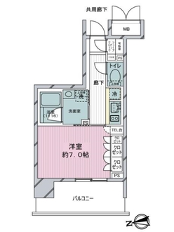 リビオレゾン谷町六丁目ステ－ションプレミアの間取図