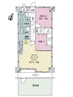 ライオンズマンション柴又第２の間取図