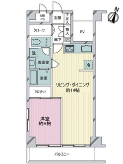 ライオンズマンション花月園第２の間取図