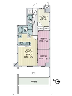 リベレンス川崎南の間取図