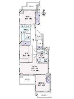 レクセルマンション一橋学園の間取図