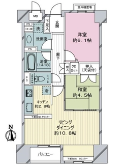 栄シティハウスの間取図