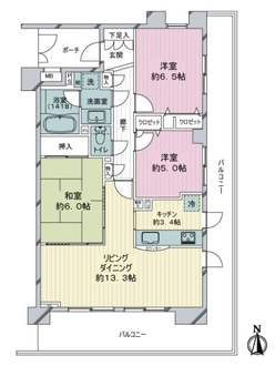 クレッセント多摩川ＩＩの間取図