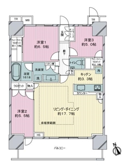 津田沼ザ・タワーの間取図