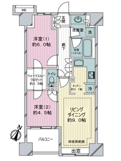 ＢＥＬＩＳＴＡ横浜の間取図
