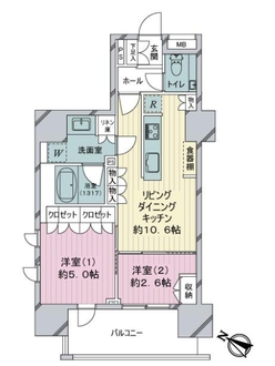 ウィル・ヴェール東十条の間取図
