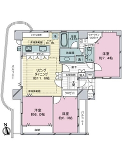 サンパーク名駅スクエアの間取図
