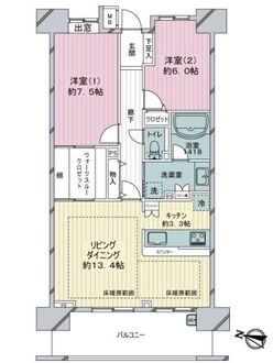 レーベンスクエア川口シルフィアの間取図