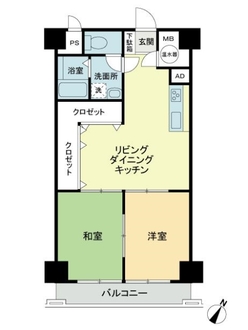 ライオンズマンション初台の間取図