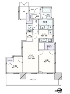 ＭＪＲ堺筋本町タワーの間取図
