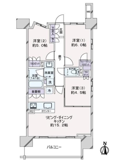 オープンレジデンシア名古屋菊井通の間取図